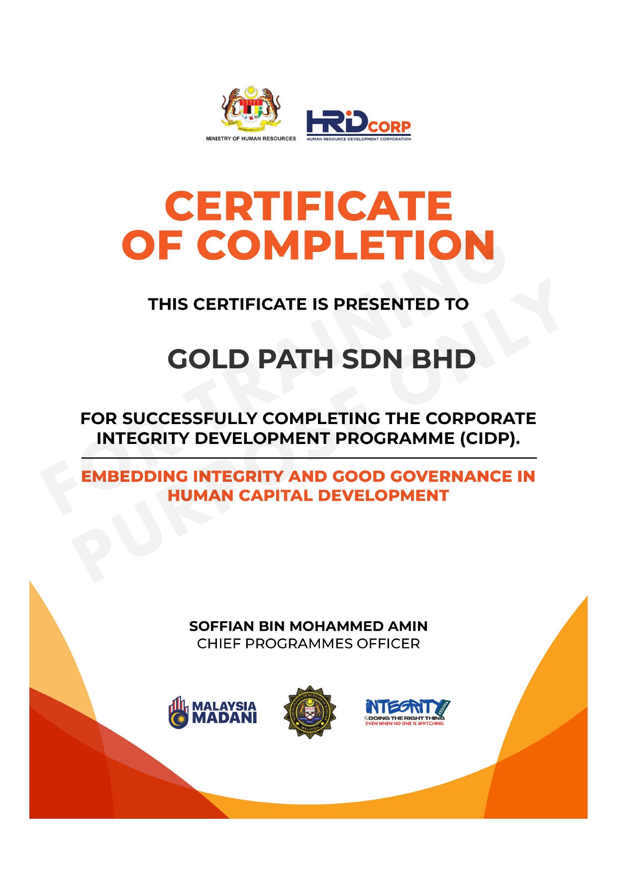 Other Certificate