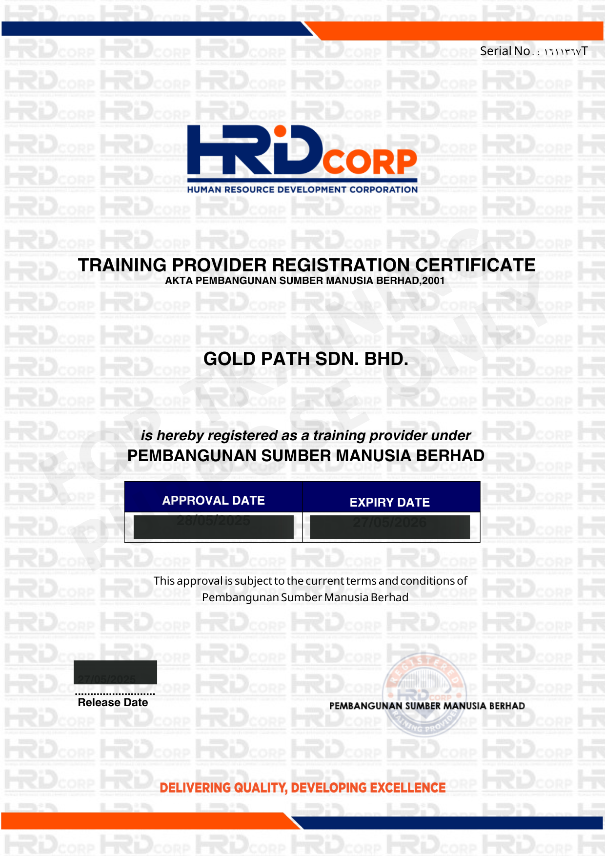 TP Certificate
